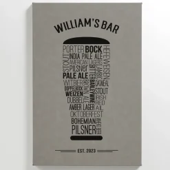 Craft Beer Leather Wall Art