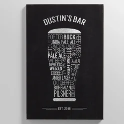 Craft Beer Leather Wall Art