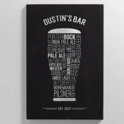 Craft Beer Leather Wall Art