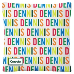 Crayola™ All Over Print Names Throw Pillow