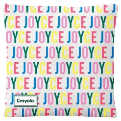 Crayola™ All Over Print Names Throw Pillow