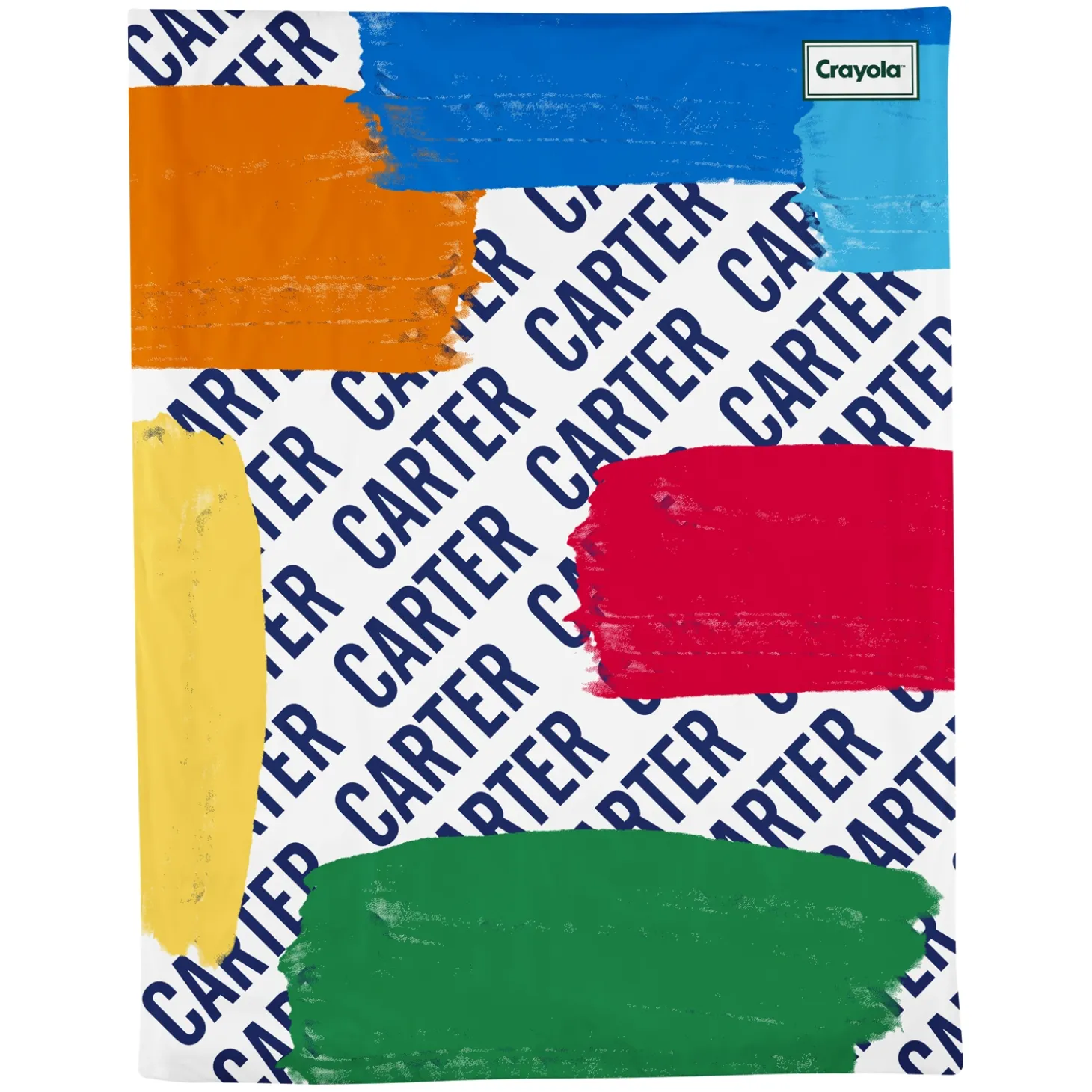 Crayola™ Brush Strokes Colorblock Duvet Cover