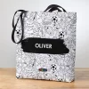 Crayola™ B&W Coloring Book Pattern Tote Bag