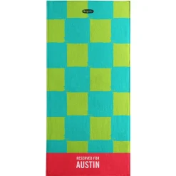 Crayola™ Checkerboard Personalized Beach Towels