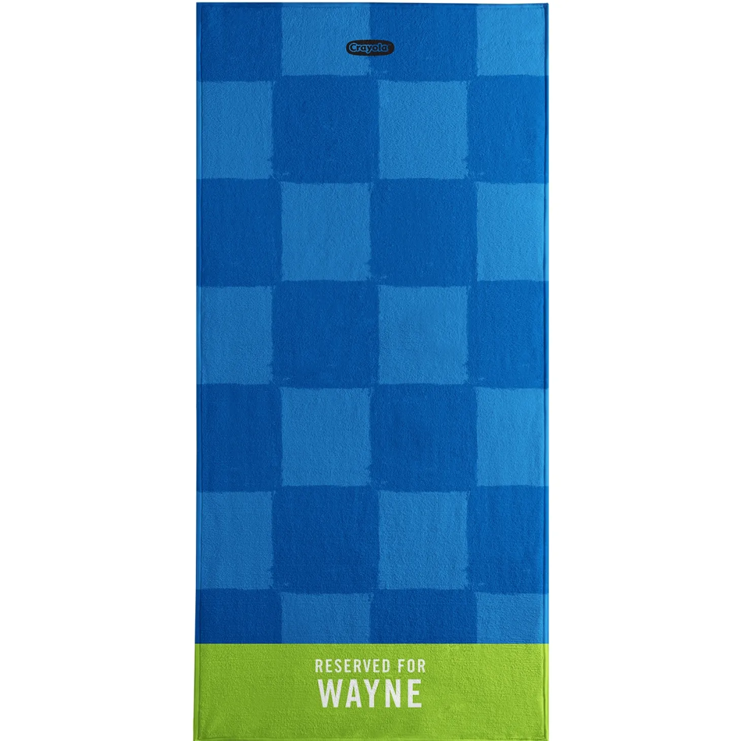 Crayola™ Checkerboard Personalized Beach Towels