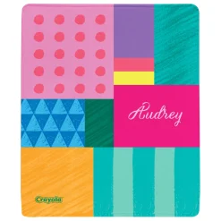 Crayola™ Colorblock Mixed Shapes Plush Blanket