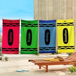 Crayola™ Crayon Personalized Beach Towels