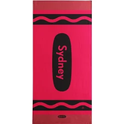 Crayola™ Crayon Personalized Beach Towels