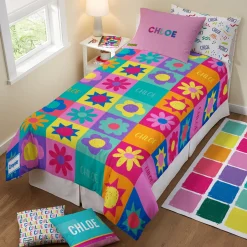 Crayola™ Floral Quilt Duvet Cover