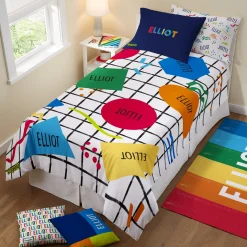 Crayola™ Geo Shapes Grid Duvet Cover