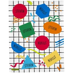 Crayola™ Geo Shapes Grid Duvet Cover