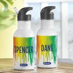 Crayola™ Rainbow Paint Drip Water Bottle