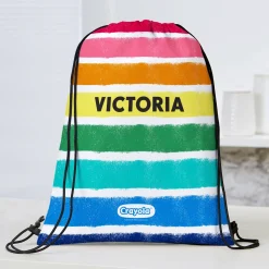 Crayola™ Rainbow Stripes Drawstring Bag