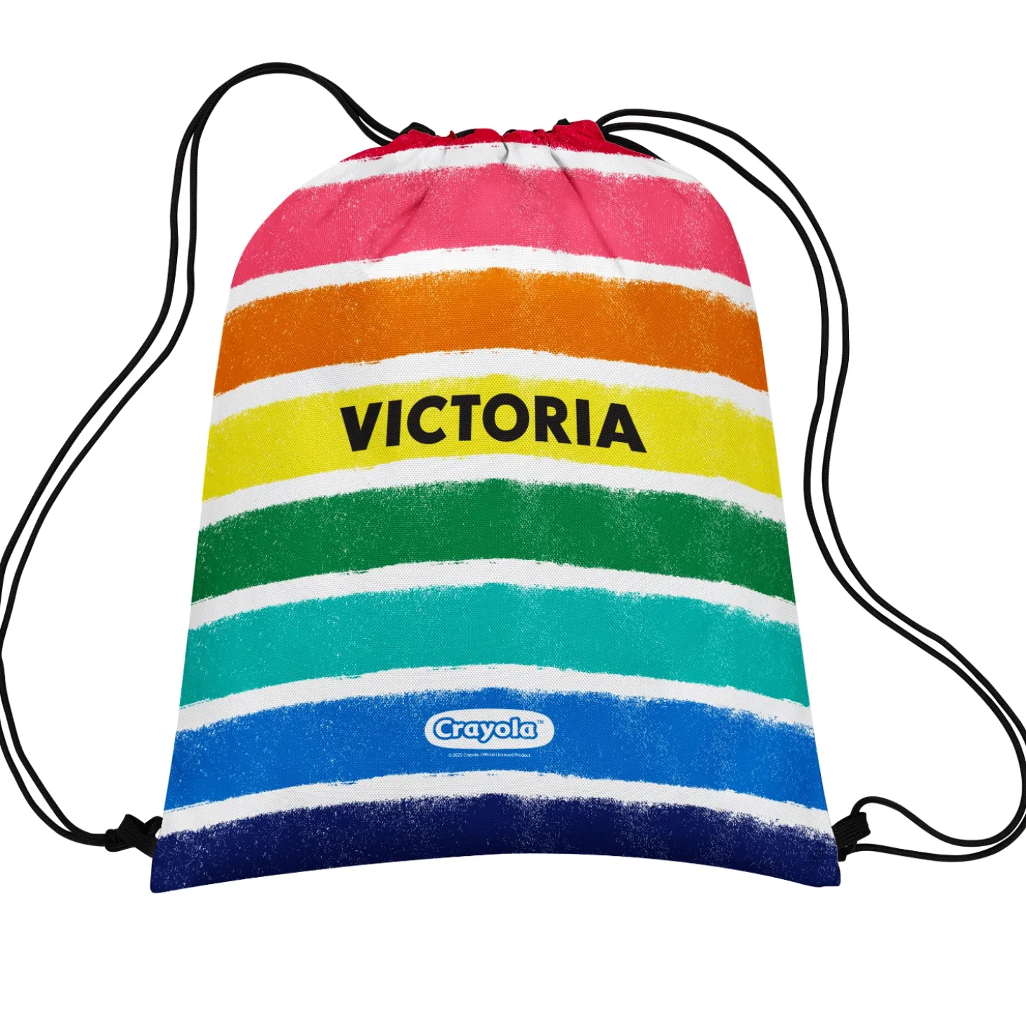 Crayola™ Rainbow Stripes Drawstring Bag