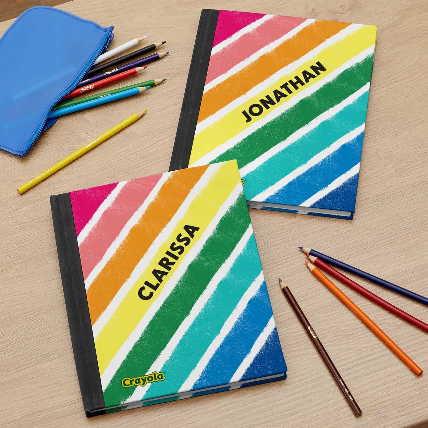 Crayola™ Rainbow Stripes Notebook