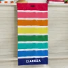Crayola™ Rainbow Stripes Personalized Beach Towel