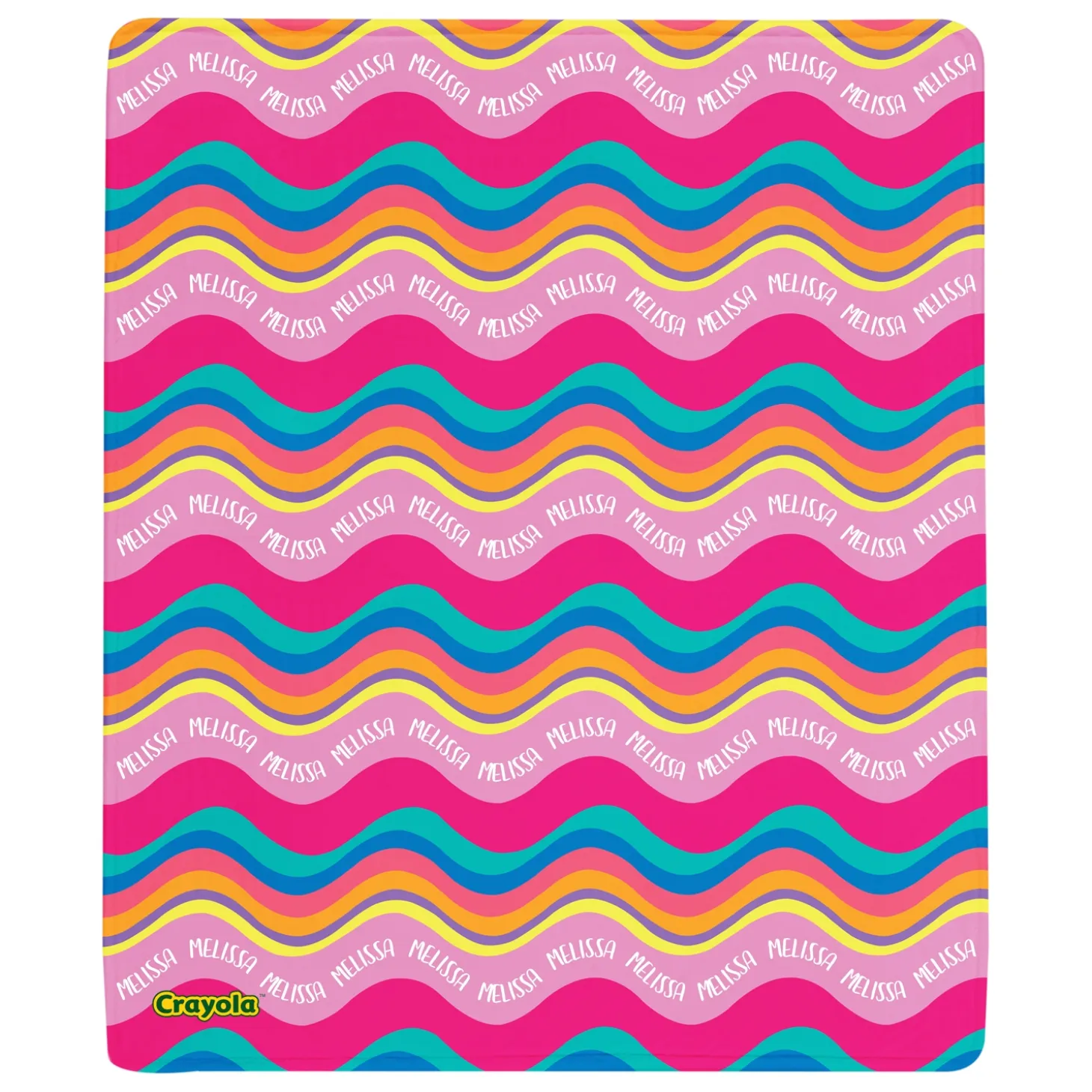 Crayola™ Wavy Stripes Plush Blanket