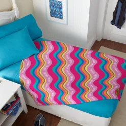 Crayola™ Wavy Stripes Plush Blanket