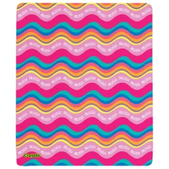 Crayola™ Wavy Stripes Plush Blanket