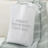 Create Your Own White Tote Bag