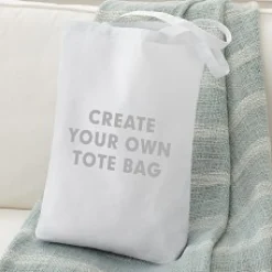 Create Your Own White Tote Bag