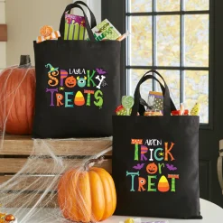 Creepy Crawlers Halloween Black Treat Bag