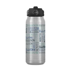 Criss-Cross Fun Stainless Steel Water Bottle