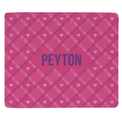 Crisscross Name Plush Blanket