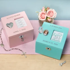 Cross My Heart Locket Keepsake Box