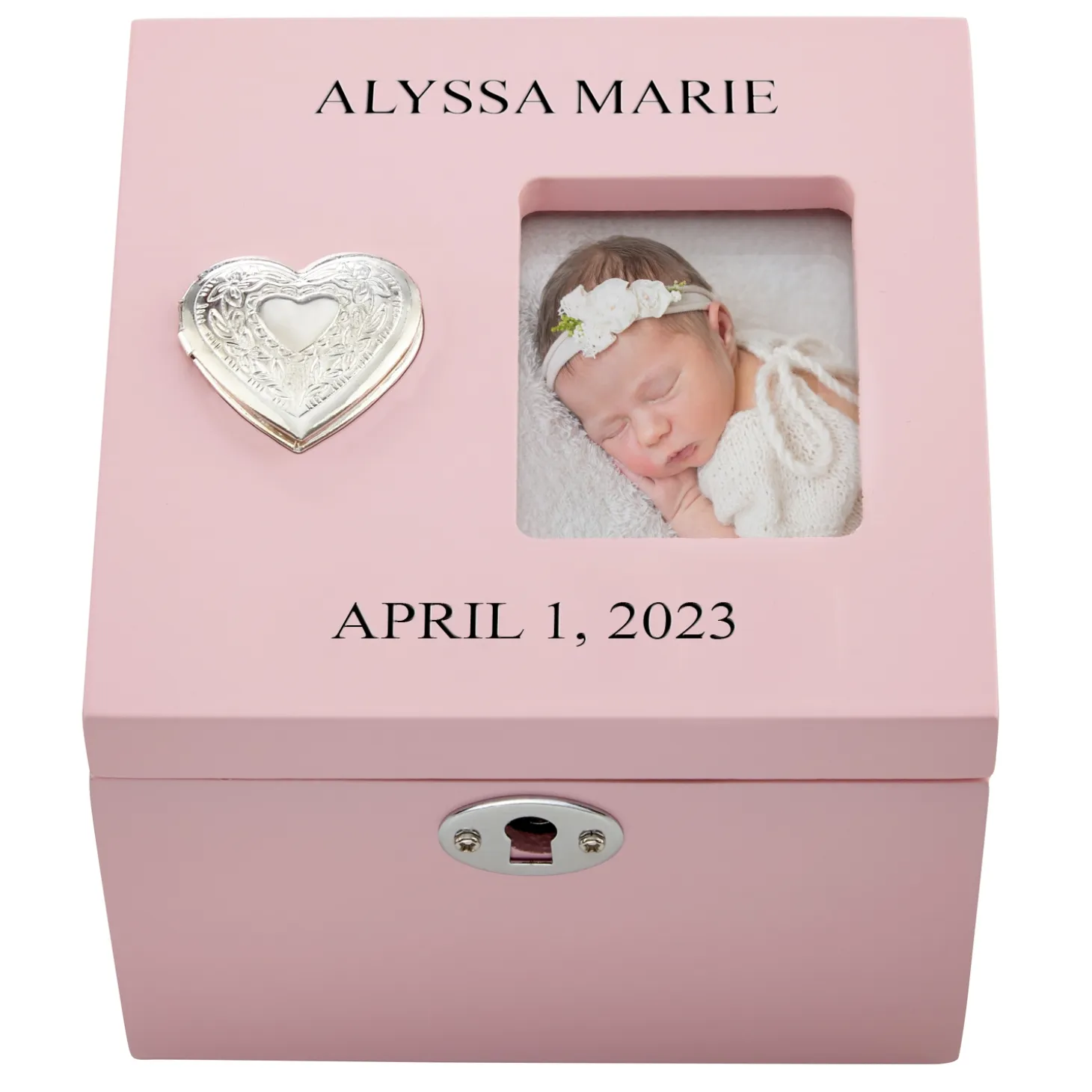 Cross My Heart Locket Keepsake Box