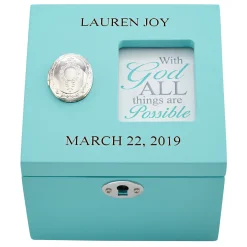 Cross My Heart Locket Keepsake Box
