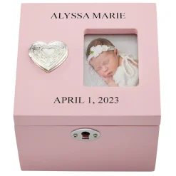 Cross My Heart Locket Keepsake Box