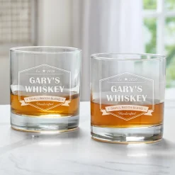 Custom Blend Whiskey Glass Set