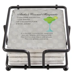 Custom Cocktail Recipe Marble Coasters