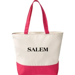 Custom Font Name Zippered Tote Bag