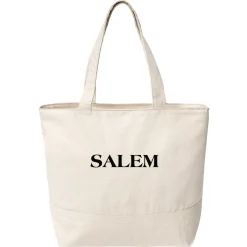 Custom Font Name Zippered Tote Bag