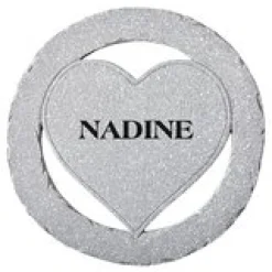 Custom Name Encircled Heart Garden Stone