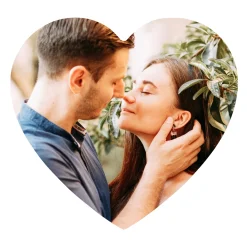 Custom Photo Wood Heart Wall Sign