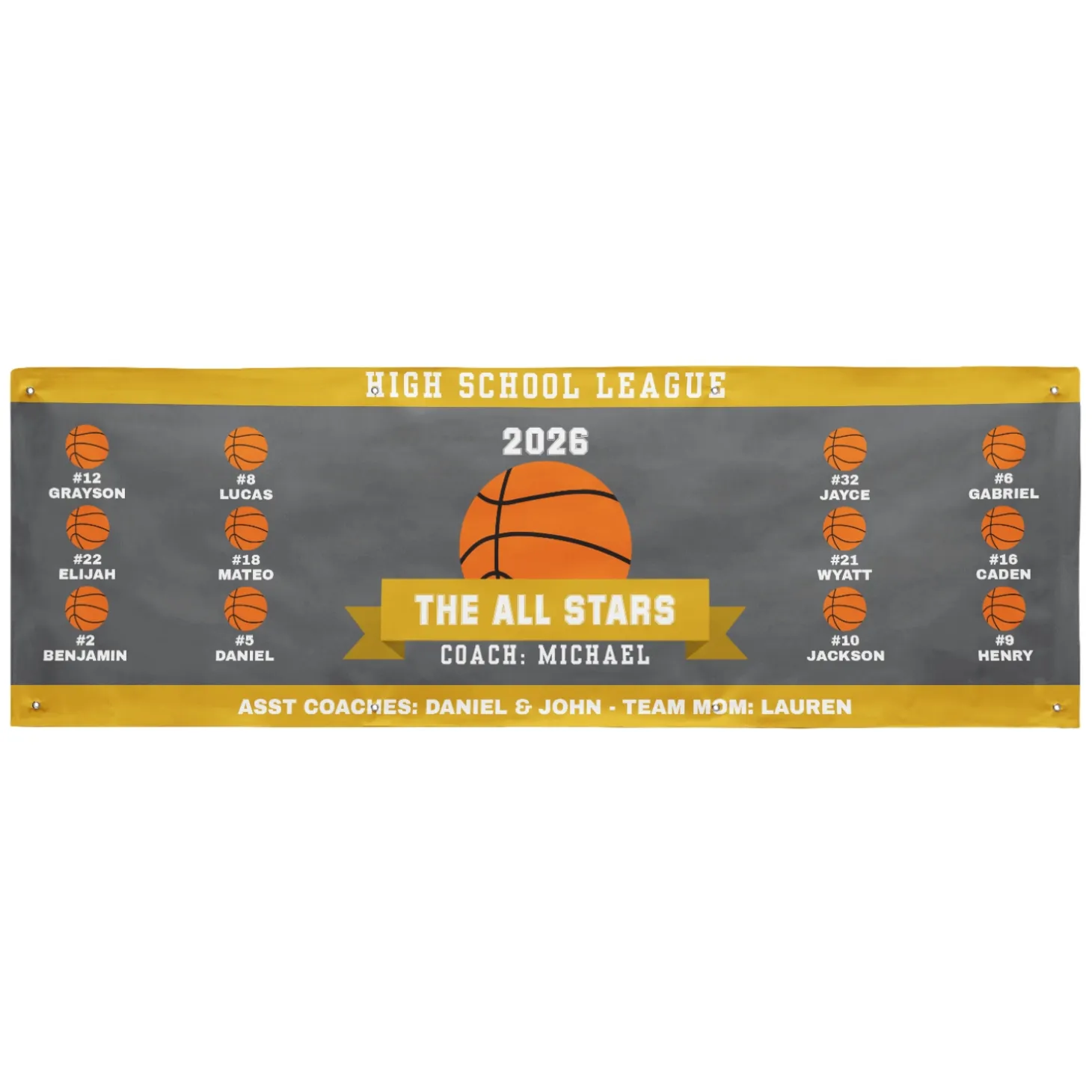 Custom Sport Team Banner