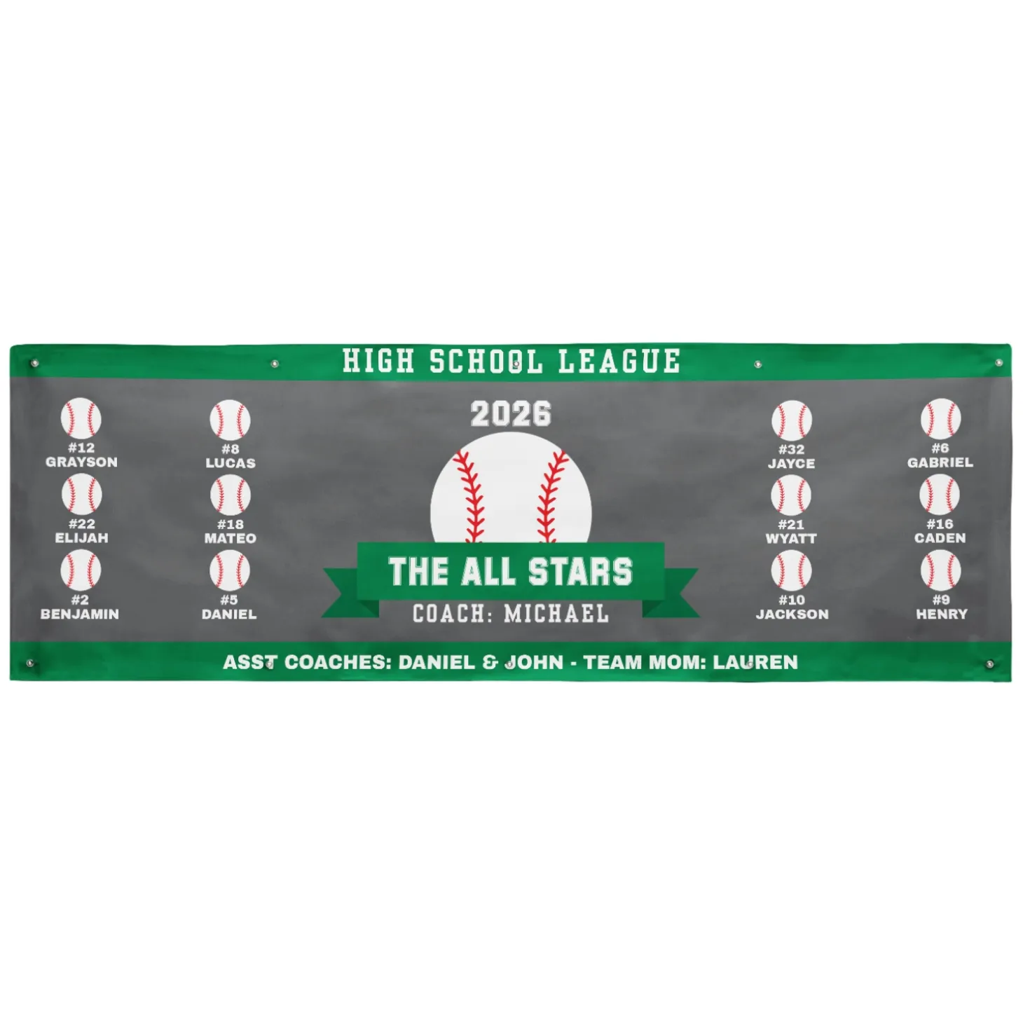 Custom Sport Team Banner
