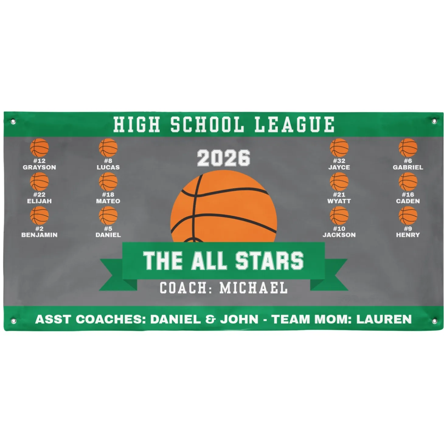Custom Sport Team Banner