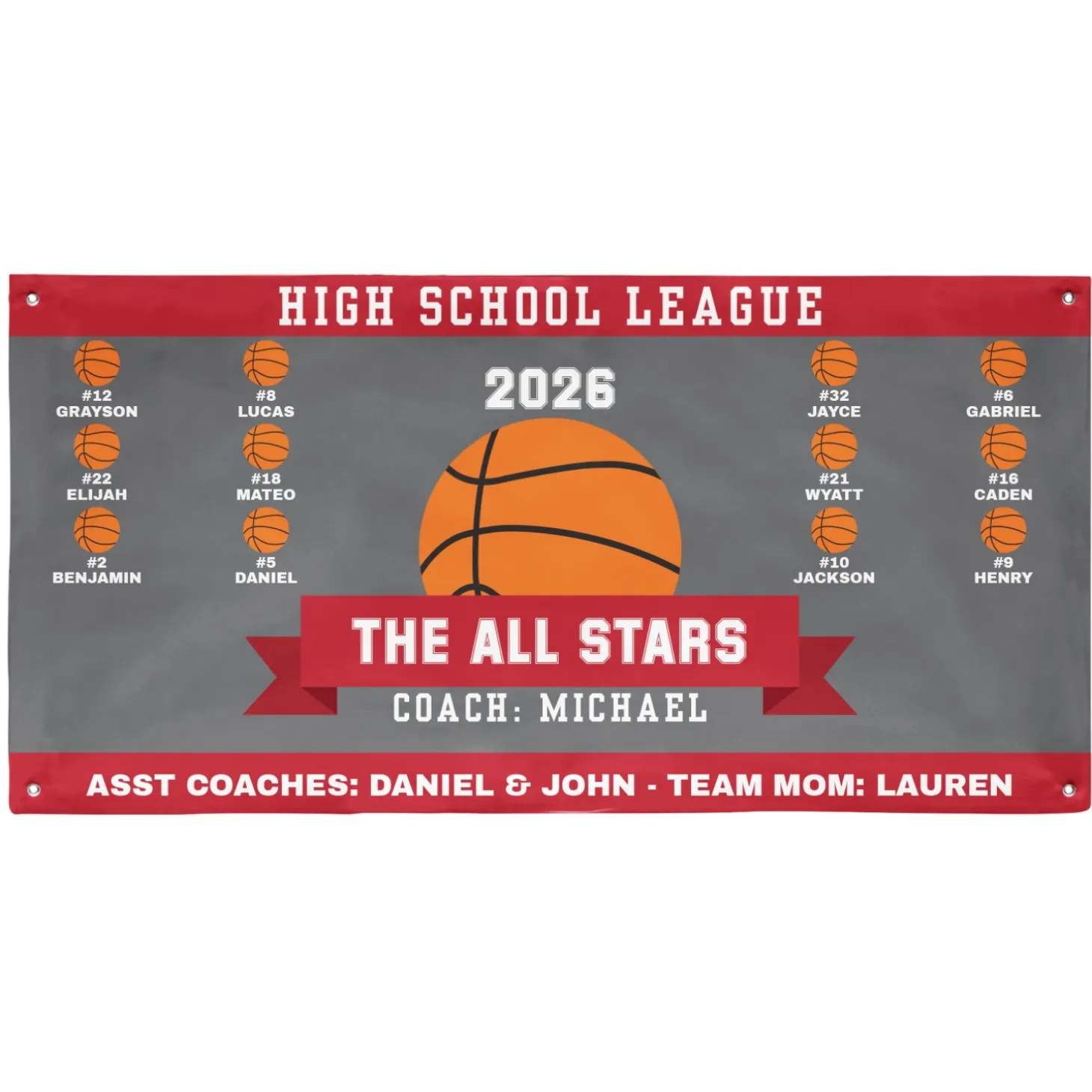 Custom Sport Team Banner