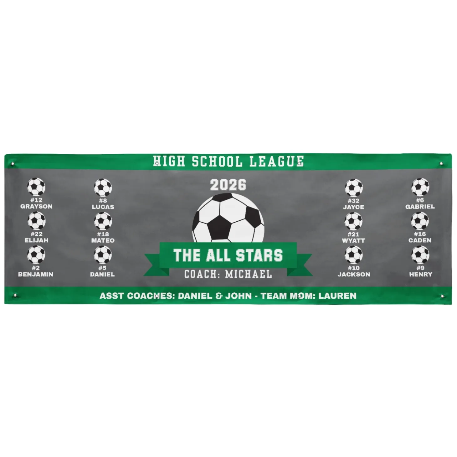 Custom Sport Team Banner
