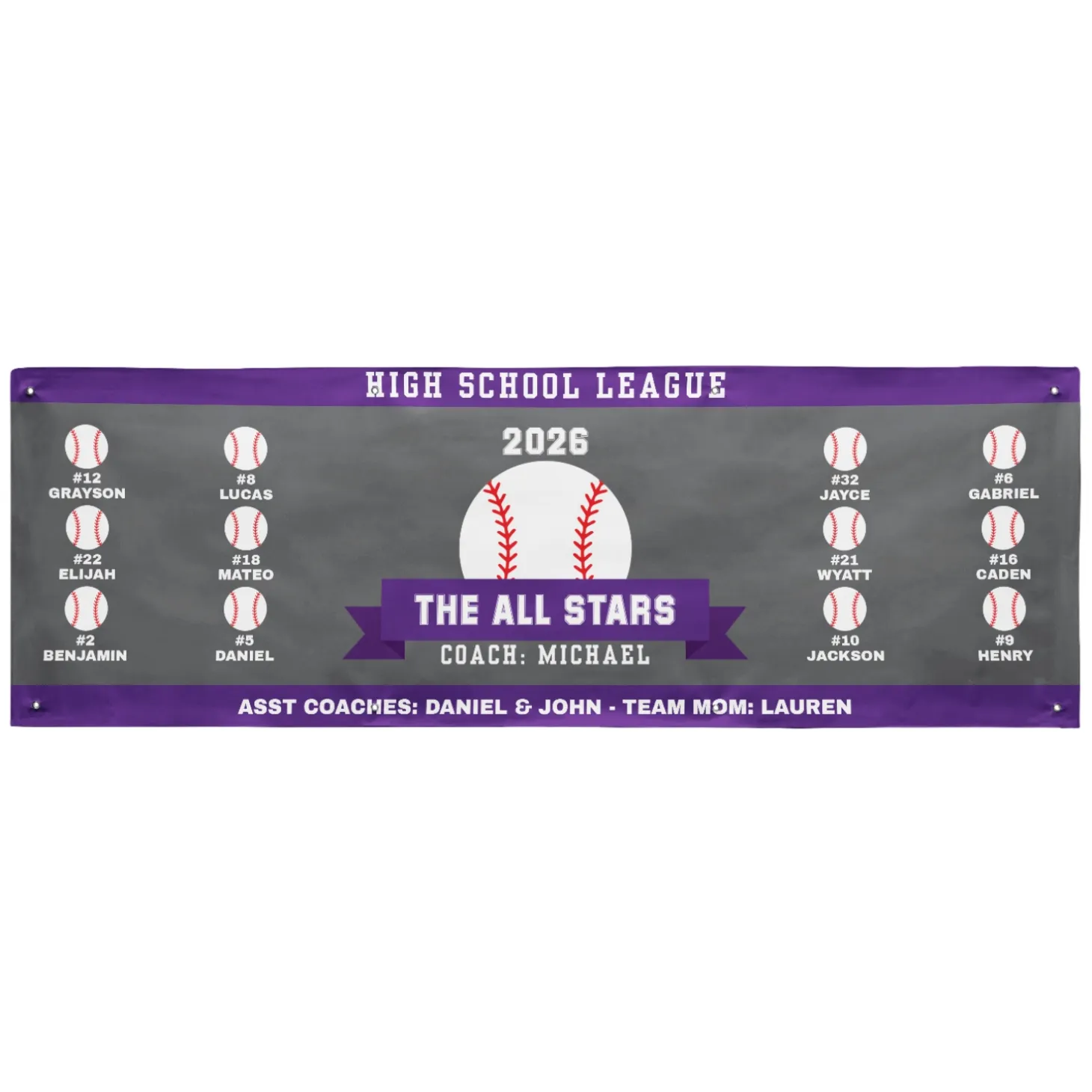 Custom Sport Team Banner
