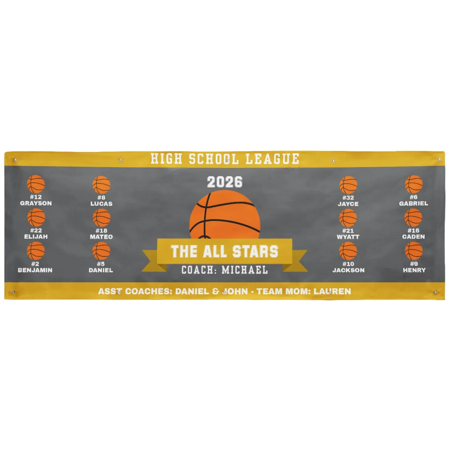 Custom Sport Team Banner