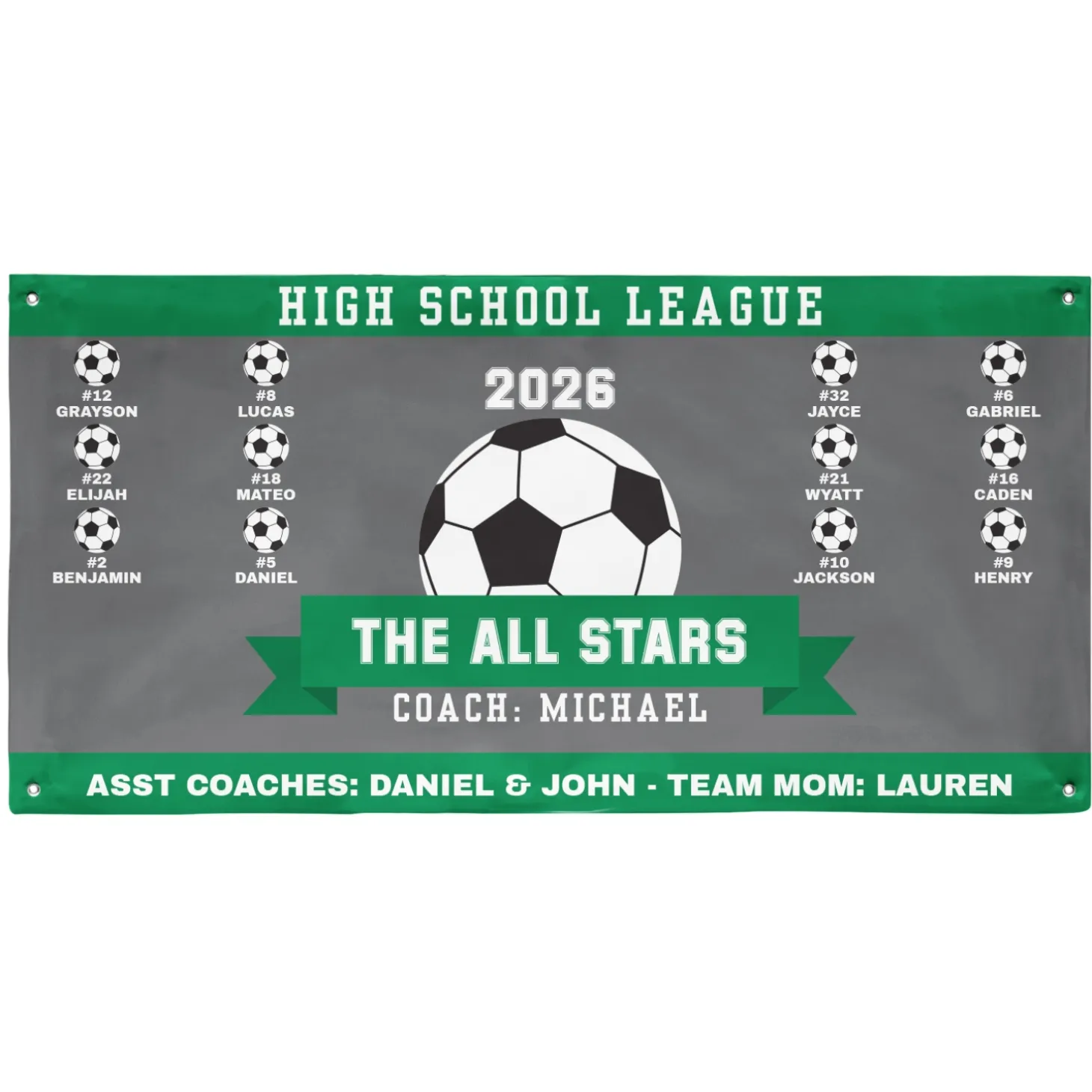 Custom Sport Team Banner