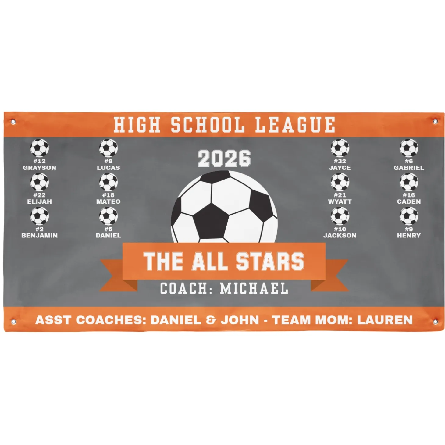 Custom Sport Team Banner