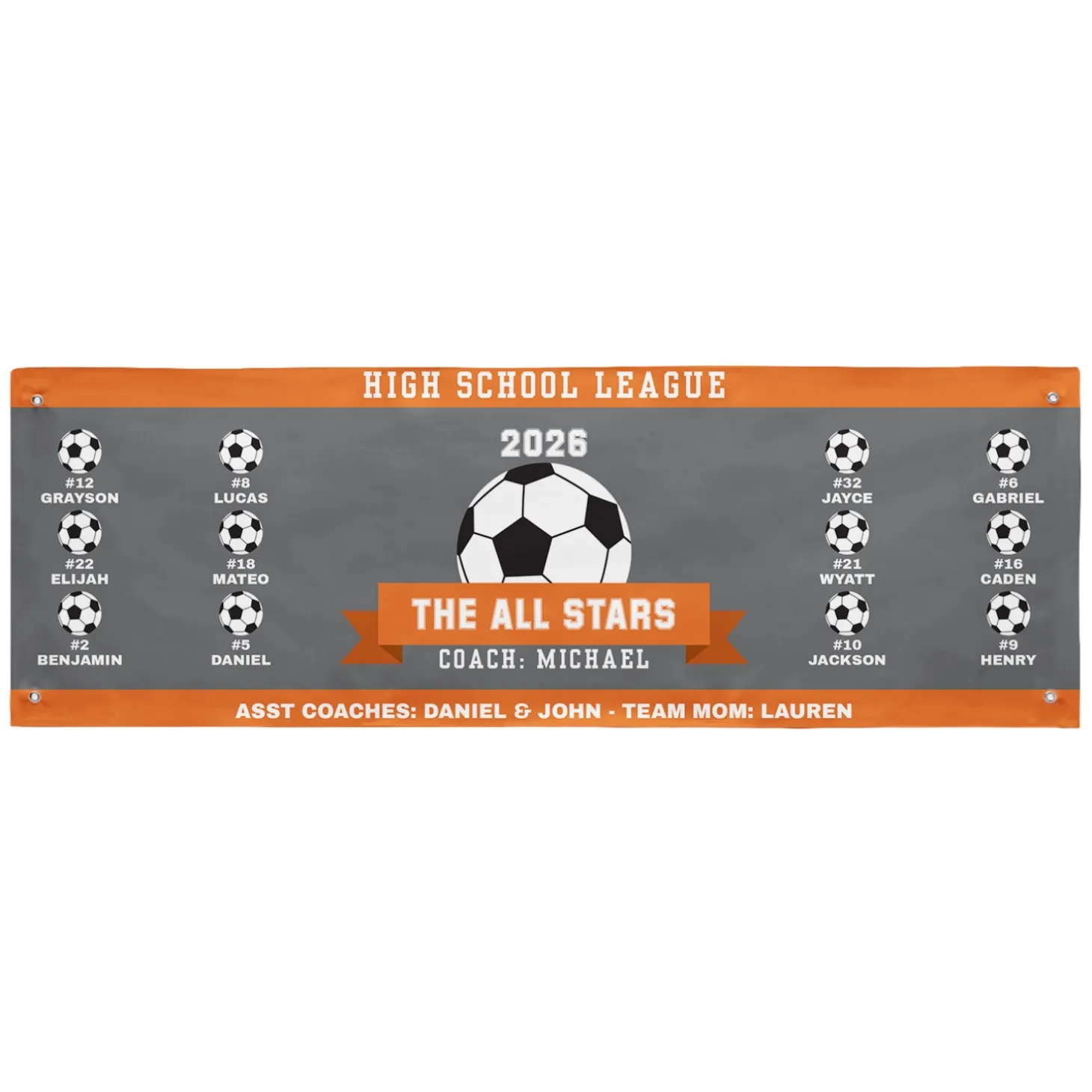 Custom Sport Team Banner