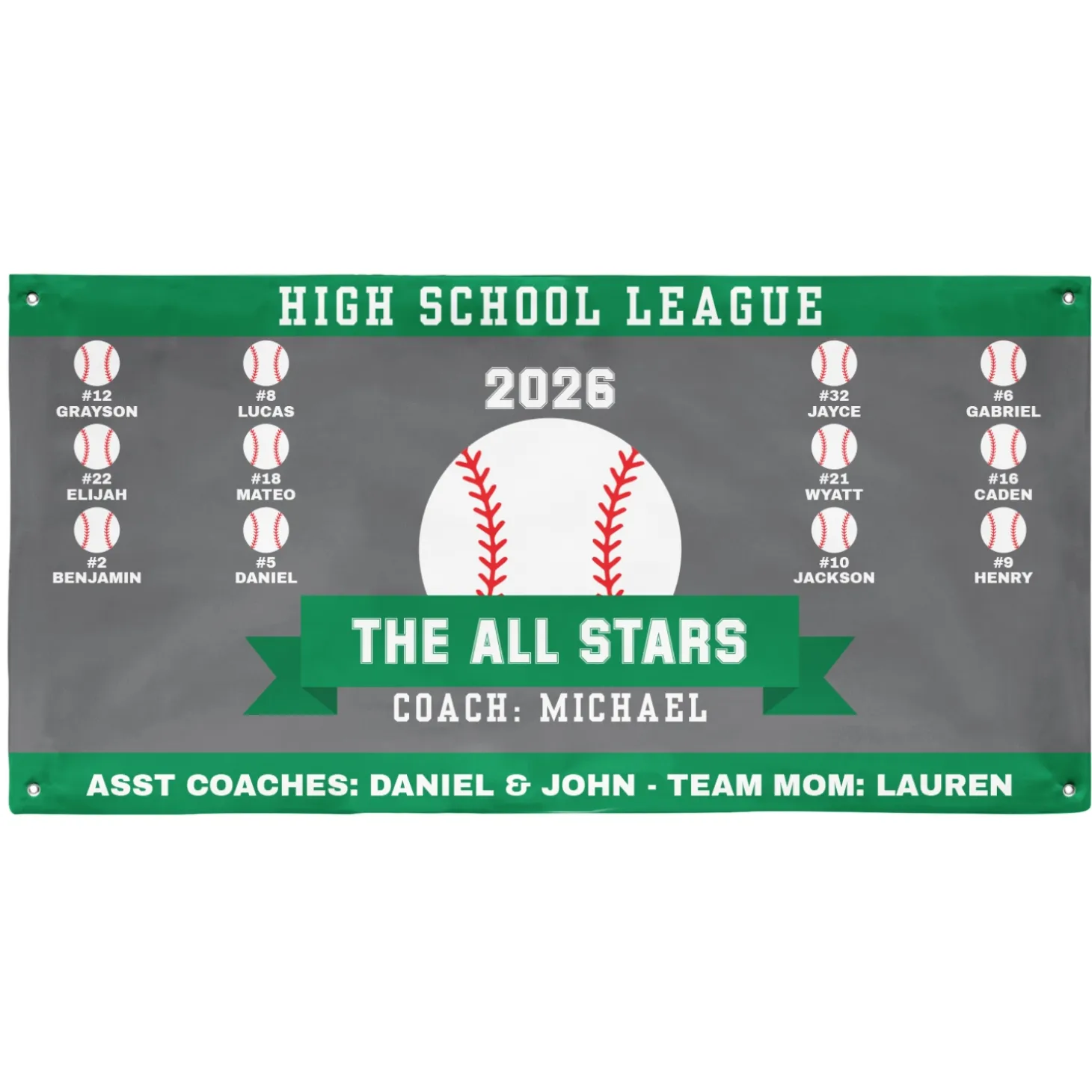 Custom Sport Team Banner