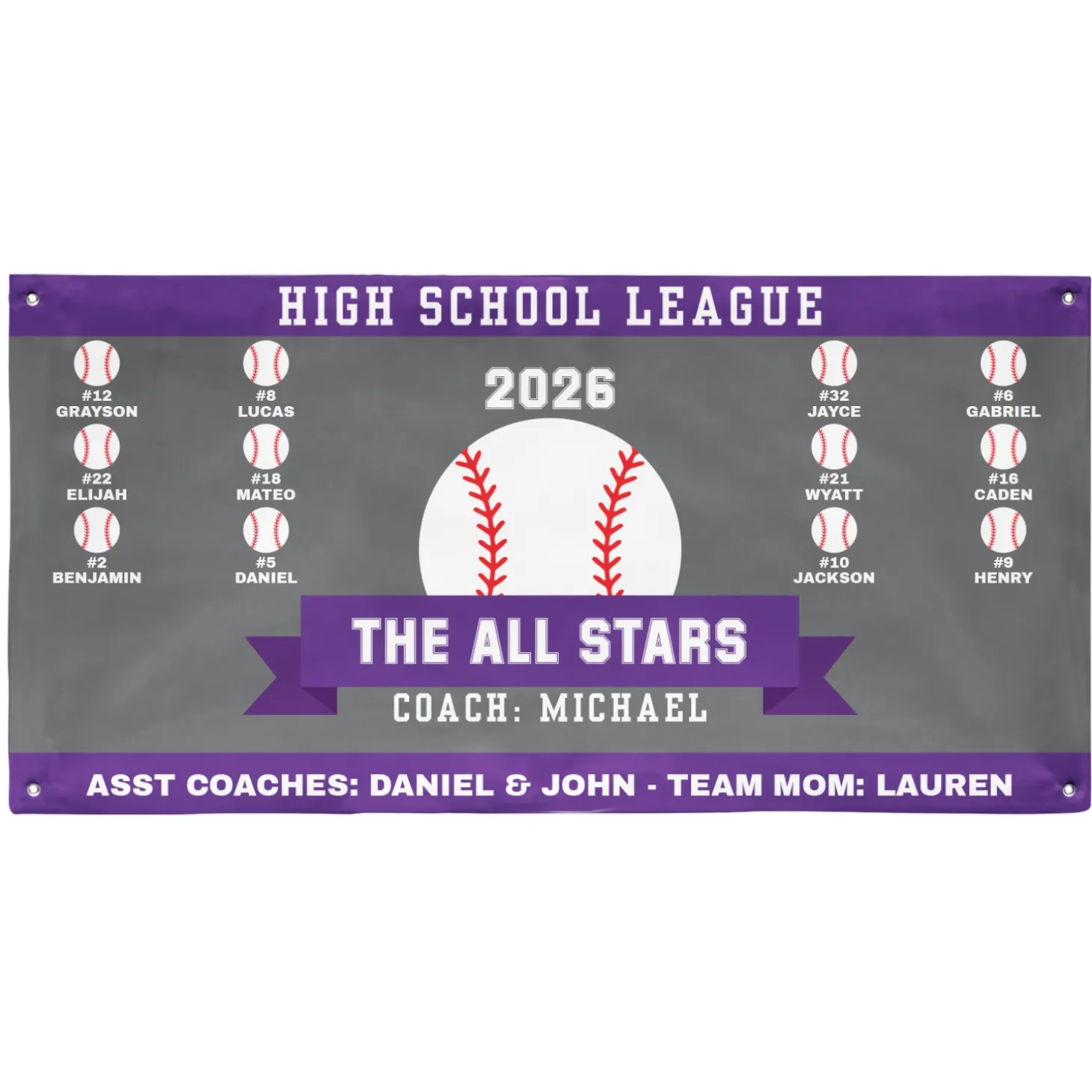 Custom Sport Team Banner